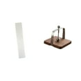 thumbnail image 1 of Pantalla de lámpara de pie de papel para sala de estar y servilletero de cafetería, dispensador de pañuelos con base de madera, organizador para cocin, 1 of 8