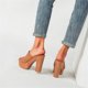 thumbnail image 4 of Sandalias de tacón de cuña Sandalias de color sólido con boca de pez de fondo grueso para mujer Wmkox8yii  ytu1382, 4 of 6