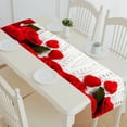 thumbnail image 1 of EREHome roses with musical notes for Valentine's day table runner table cloth tea table cloth 16x72 Inch, 1 of 1