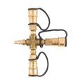 thumbnail image 4 of Marshall Excelsior Propane Adapter Fitting ME24TP Cross Adapter; Brass; Single; With Three 1/4 Inch Plug; With Retail Packaging, 4 of 4