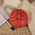 thumbnail image 2 of 3 Inch 6-Tone Steel Tongue Drum Mini Hand Pan Drums with Drumsticks Percussion Musical Instruments Drum Accessories E, 2 of 5