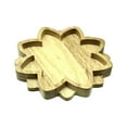 thumbnail image 1 of Bandeja de cristal de loto multiusos, decorativa, ideal para el hogar, regalo de boda. B, 1 of 9
