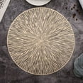 thumbnail image 7 of 4PCS Round Placemats Restaurant Hollow PVC Decoration Meal Mat Anti-Hot Dining Table Line Mat Steak Plate Pad Silver, 7 of 7