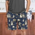 thumbnail image 7 of FREEAMG Raccoons Cute Fluffy Beast Forest Animal Men's Pajama Pants Shorts Sleepwear Lounge Pajama Bottoms, 7 of 7