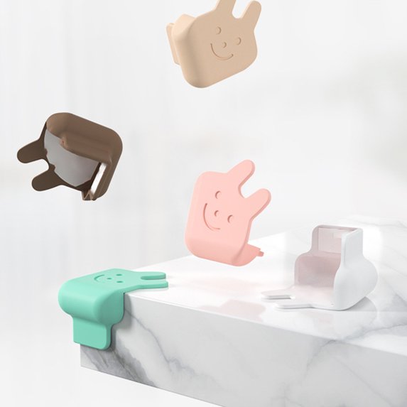 SunSunrise 2Pcs Corner Protectors Rabbit Pattern Home Decor Silicone Safety Protection Table Edge Cover for Living Room