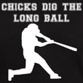 thumbnail image 3 of CafePress - Chicks Dig The Long Ball T Shirt - Men's Classic Graphic Cotton T-Shirt, 3 of 4