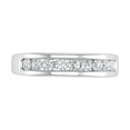 thumbnail image 3 of 1/2 Carat Channel Set Diamond Wedding Band Ring in 14K White Gold (Ring Size 7) (SI1-SI2 Clarity), 3 of 5