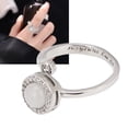 thumbnail image 2 of Anxiety Relief Ring Zircon Fashion Adjustable Silver Plating Open Spinner Fidget Rings for Men Women, 2 of 5