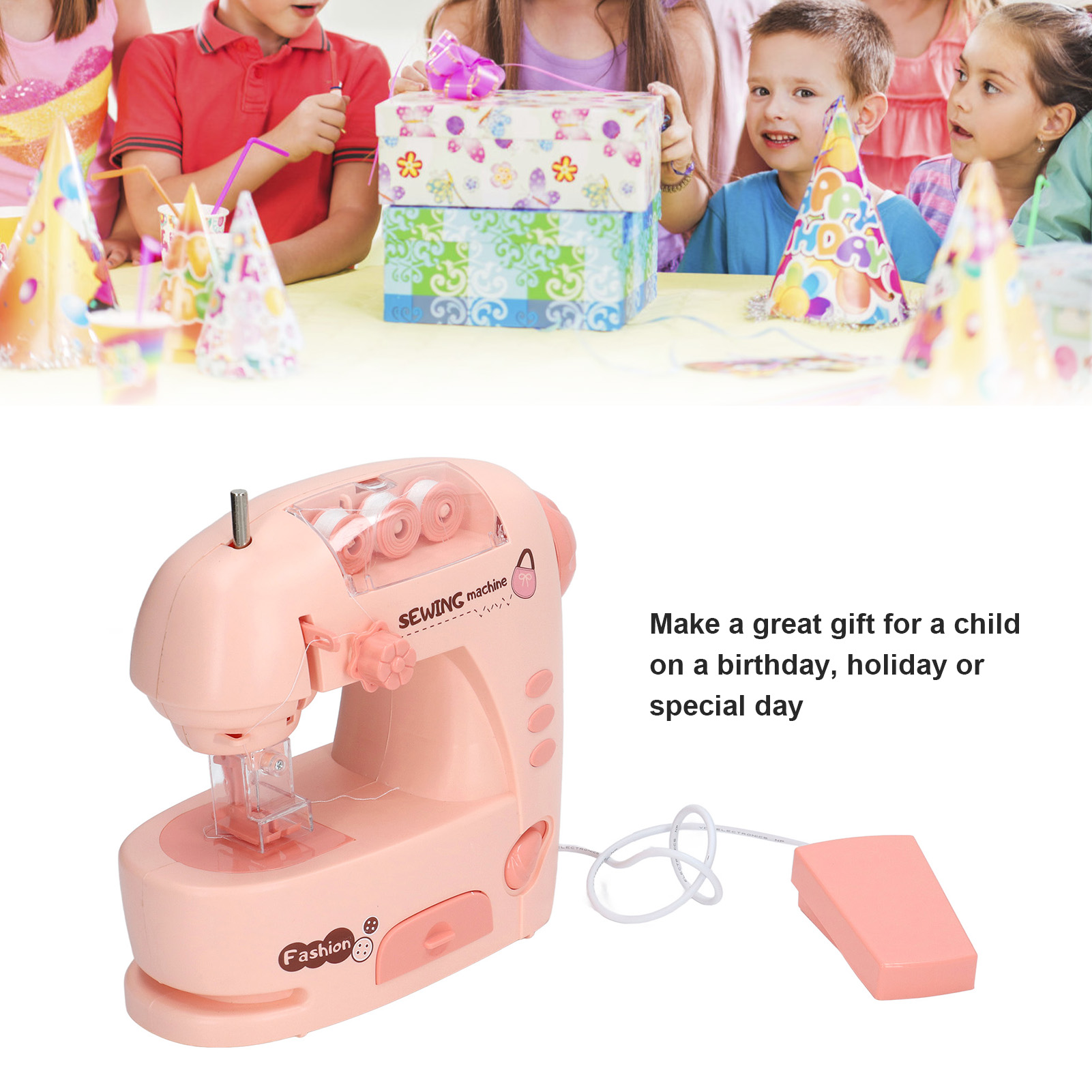 Machine à Coudre Électrique Jouet Pour Enfants 4+ - Avec Lumières, Éducatif Et Créatif