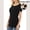 1-black, variant on Women's Maternity Nursing Top Side Discreet Zip Short Sleeve Breastfeeding Shirt