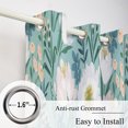 thumbnail image 4 of Dashan Green Floral Blackout Curtains for Living Room,Farmhouse Window Drapes for Bedroom,52x84 Inch,2 Panels, 4 of 6