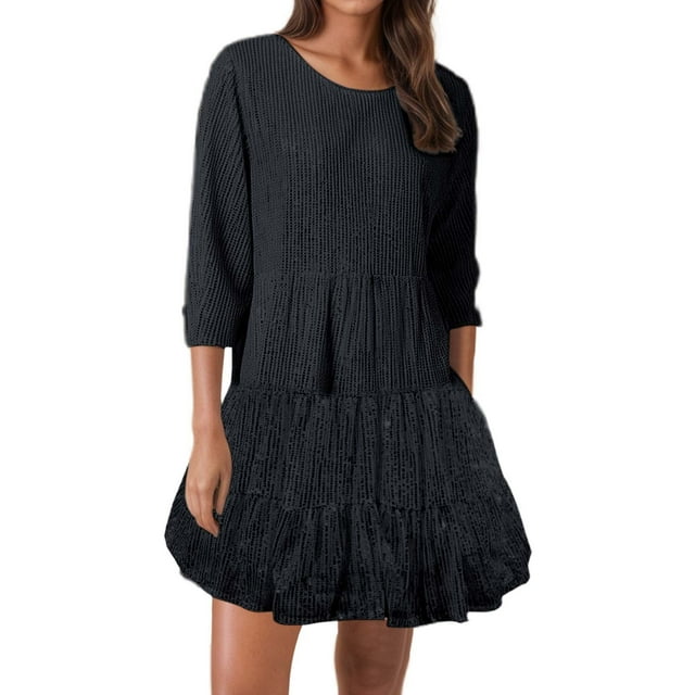 Elegante vestido de noche con lentejuelas para mujer, vestido de fiesta formal, lavable a mano, tallas S-XXL
