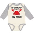 thumbnail image 3 of Inktastic My Grandpop Loves Me Crab Boys or Girls Long Sleeve Baby Bodysuit, 3 of 5