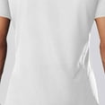 thumbnail image 5 of Fanxing Mens V Neck White T Shirts Under $10 White Breathable Summer Tees Gym to Streetwear XXL, 5 of 8