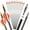 Orange & White, variant on SHARROW 31" Carbon Arrows Hunting Arrows Spine 250 300 350 400 500 600 with Replaceable Points Targeting Practice Arrows for Compound/Recurve/Long Bow 6/12pcs