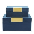 thumbnail image 1 of Sagebrook Home 14829-02 Boîte à Bijoux en Velours Bleu - Lot de 2, 1 of 1