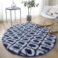 thumbnail image 1 of Round Rugs Soft Comfortable Fluffy Shaggy High Pile Rug For Living Room Bedroom, 1 of 5