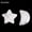 Howlite, variant on MATROOY 2pcs Natural Crystal Moon Star Carved Quartz Stone Reiki Healing Gift-Howlite