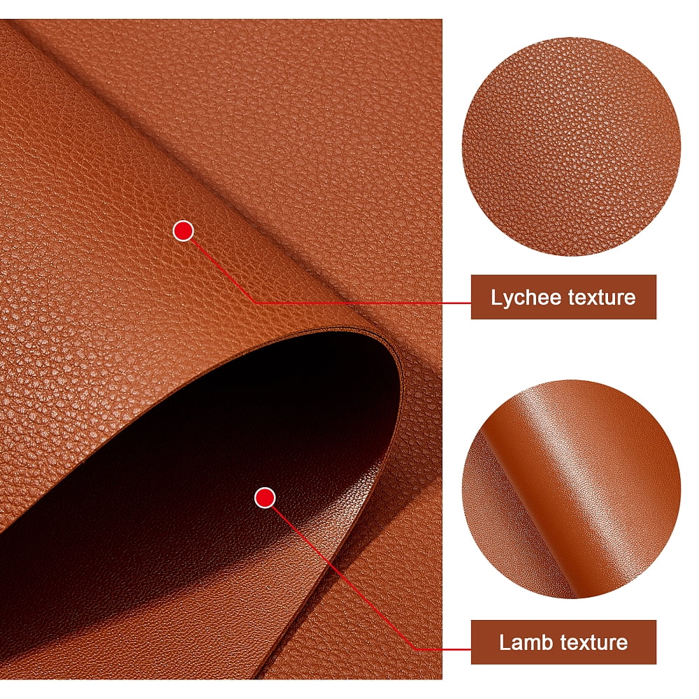 1 Roll Imitation Leather Fabric for Garment Accessories Sienna 135x30x0.12cm