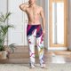 thumbnail image 2 of Fotbe Colorful Bulldog Pantalones de Pijama para Hombre, Pantalones de Dormir, Pantalones de Casa con Cintura Ajustable y Bolsillos-Small, 2 of 6