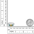 thumbnail image 6 of Gem Stone King 925 Sterling Silver Yellow Citrine and Blue Moissanite Engagement Ring for Women | 1.80 Cttw | Round 6MM | Gemstone November Birthstone | Size 7, 6 of 6