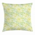 thumbnail image 1 of Lemons Throw Pillow Cushion Cover, Hand Drawn Style Mingled Design of Lemon and Lime Models, Decorative Square Accent Pillow Case, 16 X 16 Inches, Fern Green Yellow Green and White, by Ambesonne, 1 of 2