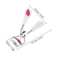 thumbnail image 2 of Unique Bargains 1 Pcs Women Lightweight Eyelash Curler for Business Travel Carbon Steel PS White  Rose Red, 2 of 4