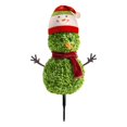thumbnail image 2 of Christmas Decorations - 3D Realistic Plastic Christmas Snowman Sign - Holiday Decor, Weatherproof Garden Snowman, Easy Installation, Suitable for Front Door, Garden, Indoor Decor, 21.6'',Green B, 2 of 8