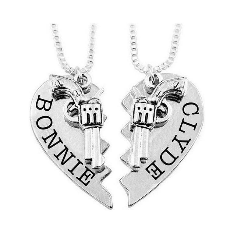 Bonnie and clyde sale necklace
