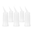 thumbnail image 1 of FELTECHELECTR 5 botellas pulverizadoras portátiles de gran capacidad para peluquería, rellenables, para champú y espray (blanco, 260 ml), 1 of 7