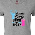 thumbnail image 4 of Inktastic Gender Reveal Will It Be a Little Buck or Doe? Women's T-Shirt, 4 of 5