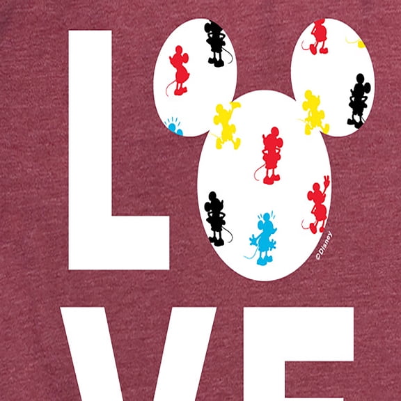 Mickey & Friends - Mickey Love Fill - Women's Short Sleeve Graphic T-Shirt