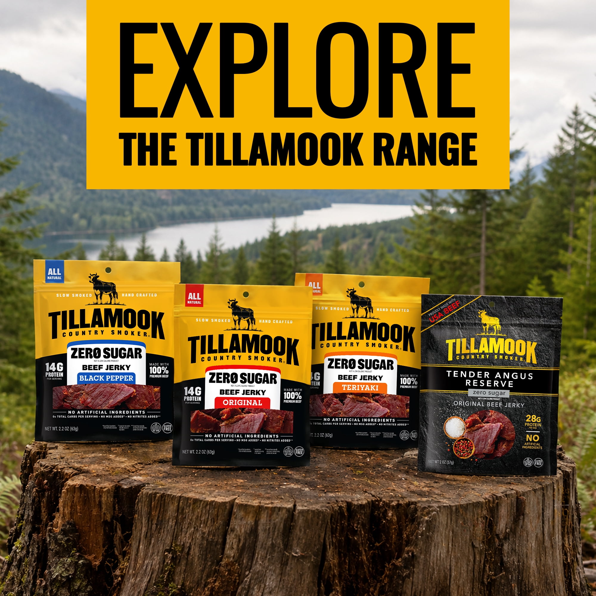Tillamook Country Smoker Original Zero Sugar Smoked Sausages, 9g Protein per Serving, 3 Oz