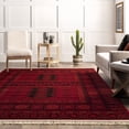 thumbnail image 5 of nuLOOM Billie Traditional Paneled Fringe Area Rug, 4' x 6', Billie Red, 5 of 6