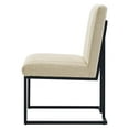 thumbnail image 6 of Tufted Side Dining Chair, Set of 2, Fabric, Metal Steel, Beige, Modern Contemporary Urban Design, Kitchen Room Cafe Bistro Restaurant Hospitality, 6 of 10