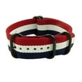 thumbnail image 1 of StrapsCo Nylon 5 Ring One-Piece Watch Strap with Matte Black Hardware, 1 of 1