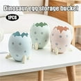 thumbnail image 5 of CoreLiving Dinosaur Egg Shaped Pencil Holders & Pen Holders Green Desk Organizer for Small Space Cute Office Accessories Countertop Makeup Brush Storage Container, 5 of 6