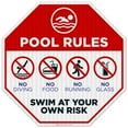 thumbnail image 1 of Pool Rules Sign, Pool Sign,, 1 of 8