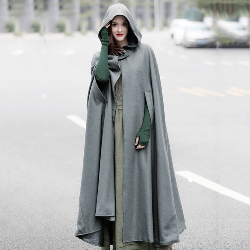 hooded winter cape