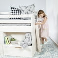 thumbnail image 5 of Max & Lily  Modern Farmhouse Low Loft Bed with Storage Drawer, Solid Wood Bed for Kids, 5 of 13