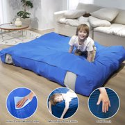 Bean Bag Chair and Sensory Crash Pad, Convertible Beanbag Folds from Lazy Chair to Floor Sensory Crash Pad