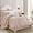 Blush, variant on Lanco Taupe Paisley King Size Comforter Sets , 14 Piece Bed-In-A-Bag, Jacquard Bedding Sets & Collections, 1 Flat Sheet, 1 Fitted Sheet