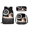 thumbnail image 3 of Cartoon Corgi Dog Printed 3Pcs School Bag Set Teenager Girls Boys Casual Backpack Student Book Bag with Lunch Bag Pencil Bag, 3 of 4