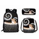 thumbnail image 1 of Cartoon Corgi Dog Printed 3Pcs School Bag Set Teenager Girls Boys Casual Backpack Student Book Bag with Lunch Bag Pencil Bag, 1 of 3