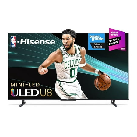 Restored Hisense 100" Class U8 Series Mini-LED ULED 4K UHD Google Smart TV (100U8K) - QLED, Native 144Hz, 1500-Nit, Dolby Vision IQ, Full Array Local Dimming, Game Mode Pro (Refurbished)