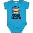 thumbnail image 3 of Inktastic Monkey I Love Hanging out with My Grandpa Boys or Girls Baby Bodysuit, 3 of 5
