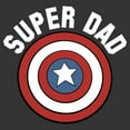 thumbnail image 2 of Men's Marvel Super Dad Captain America Shield Graphic T-Shirt, 2 of 3