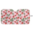 thumbnail image 2 of Jeiento Strawberry Sun Shade for Car Windshield Car Sunscreen Blocks UV Rays and Keeps Vehicle Cool Folding Auto Vehicle Shield Reflector Blocking Screen Cover Fit Most Cars, 2 of 6