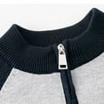 thumbnail image 5 of CYRBOKO Toddler Boys Cardigans, Winter Long Sleeve Casual Crew Neck Kids Clothig Gray Size 3-4 T, 5 of 9