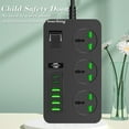 thumbnail image 6 of 3-Outlet Power Strip with 6 USB Ports and 78-Inch Extension Cord, 3000W Overload Protection for Office and Dorm Room Use, 6 of 6